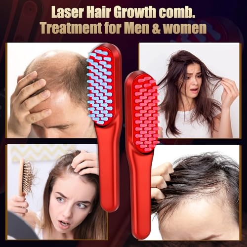 Hair Care Elseve - Grzebień do porostu włosów z laserem,