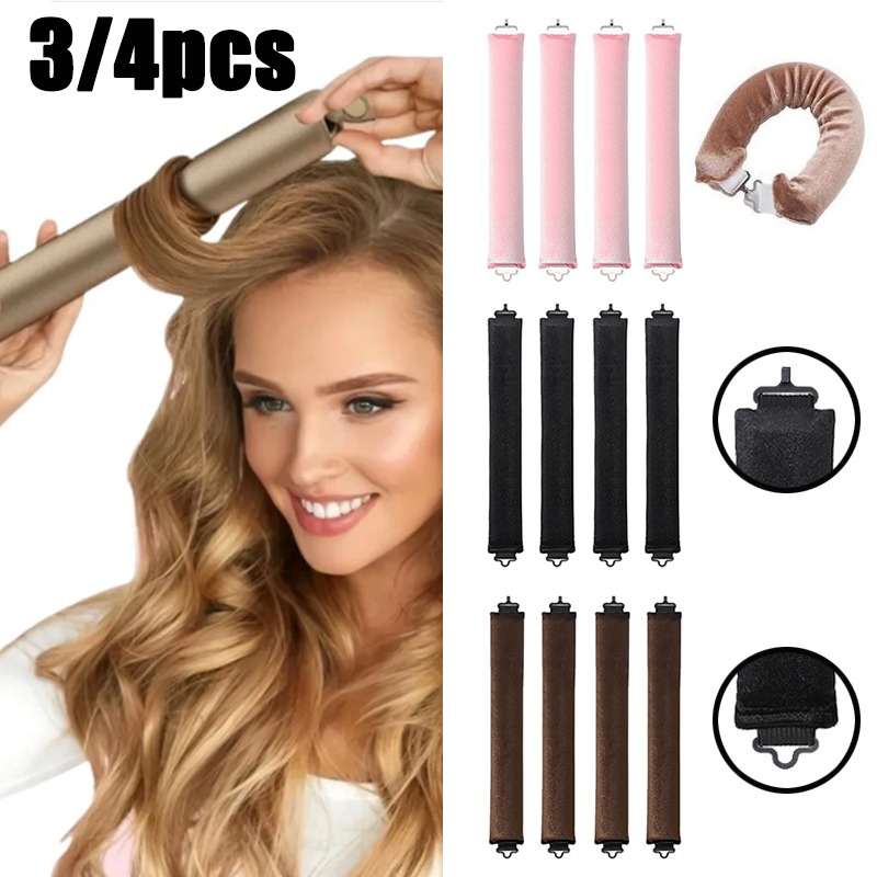 Hair Care Curly Hair - 3/4 szt. Bezgrzewowe wałki do włosów,