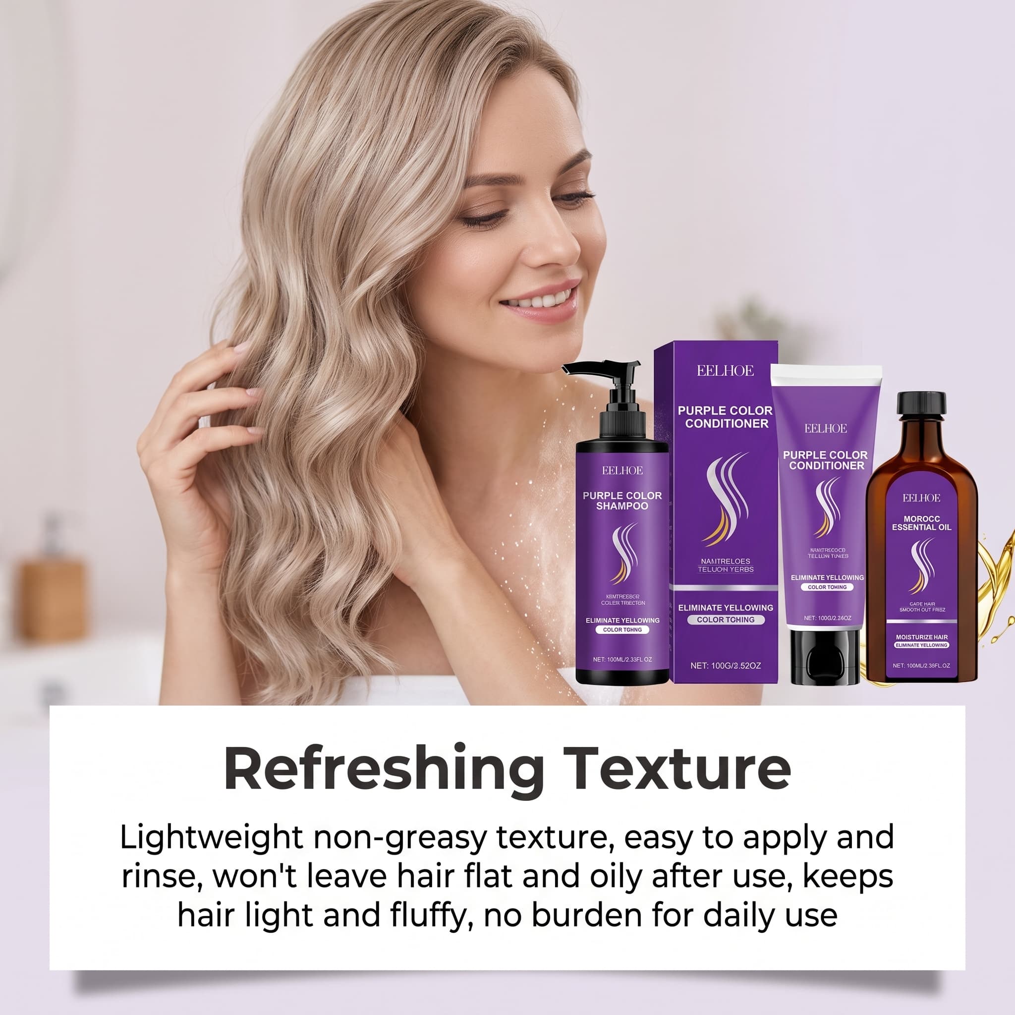 Zestaw szamponu fioletowego z  – Hair Care Hair Serum recenzja i cena
