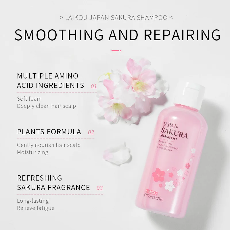 LAIKOU japonia Sakura szampon  – Hair Care Organic recenzja i cena