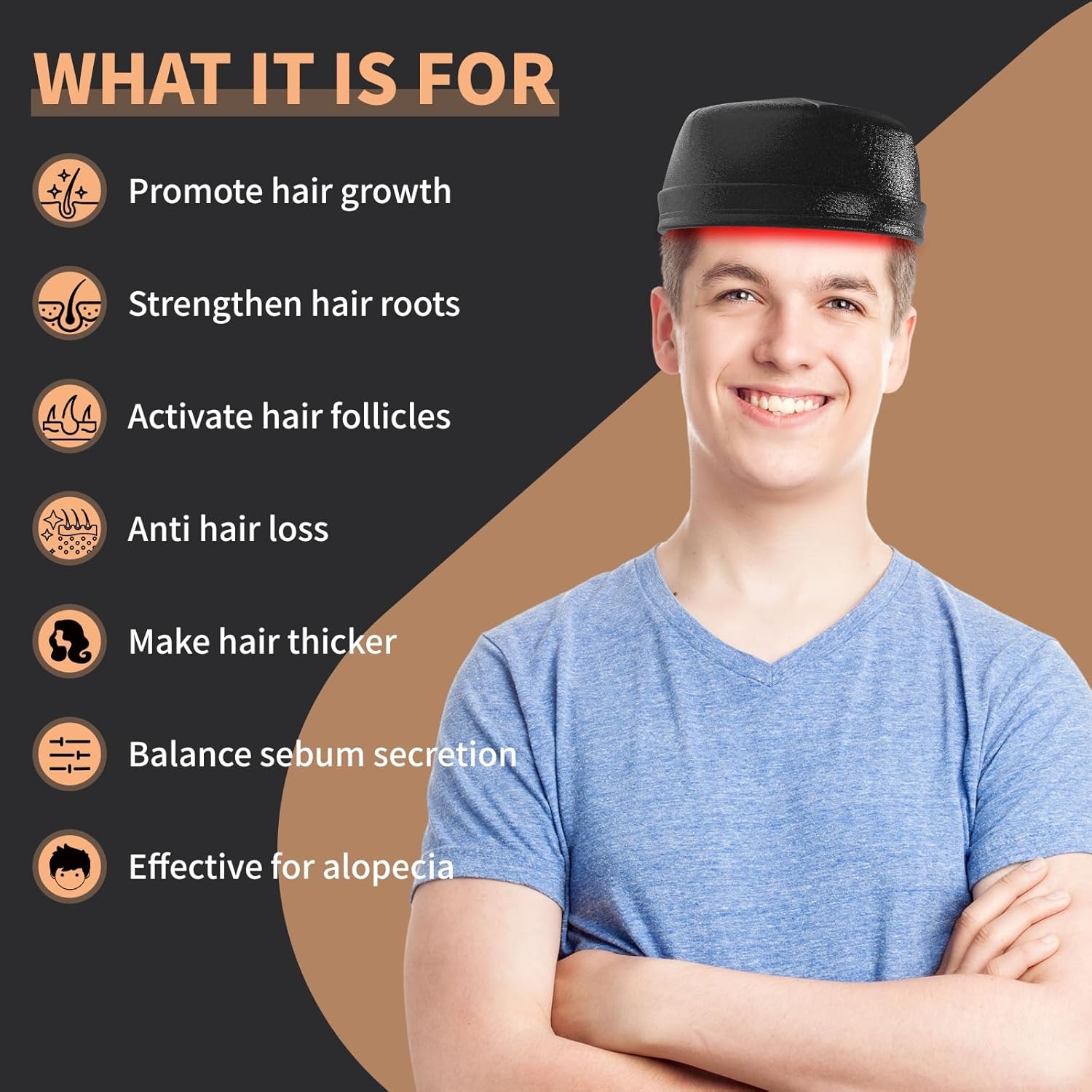 Nowa laserowa czapka na porost – Hair Care Nutrition recenzja i cena