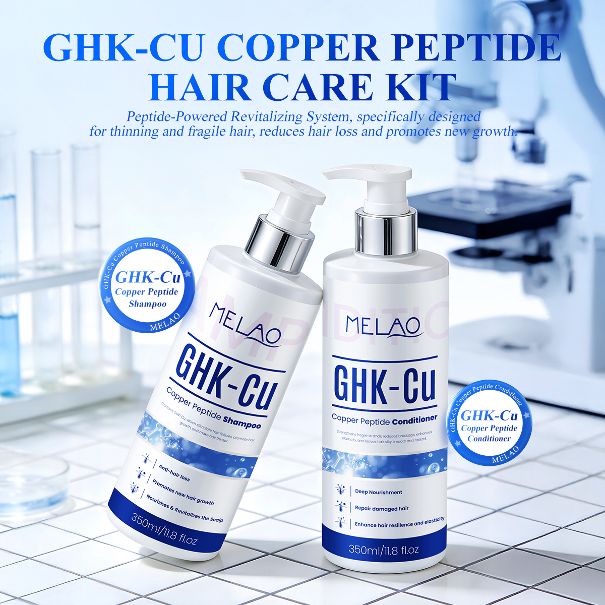 350ml GHK-Cu Szampon z peptyda – Hair Care Elseve recenzja i cena